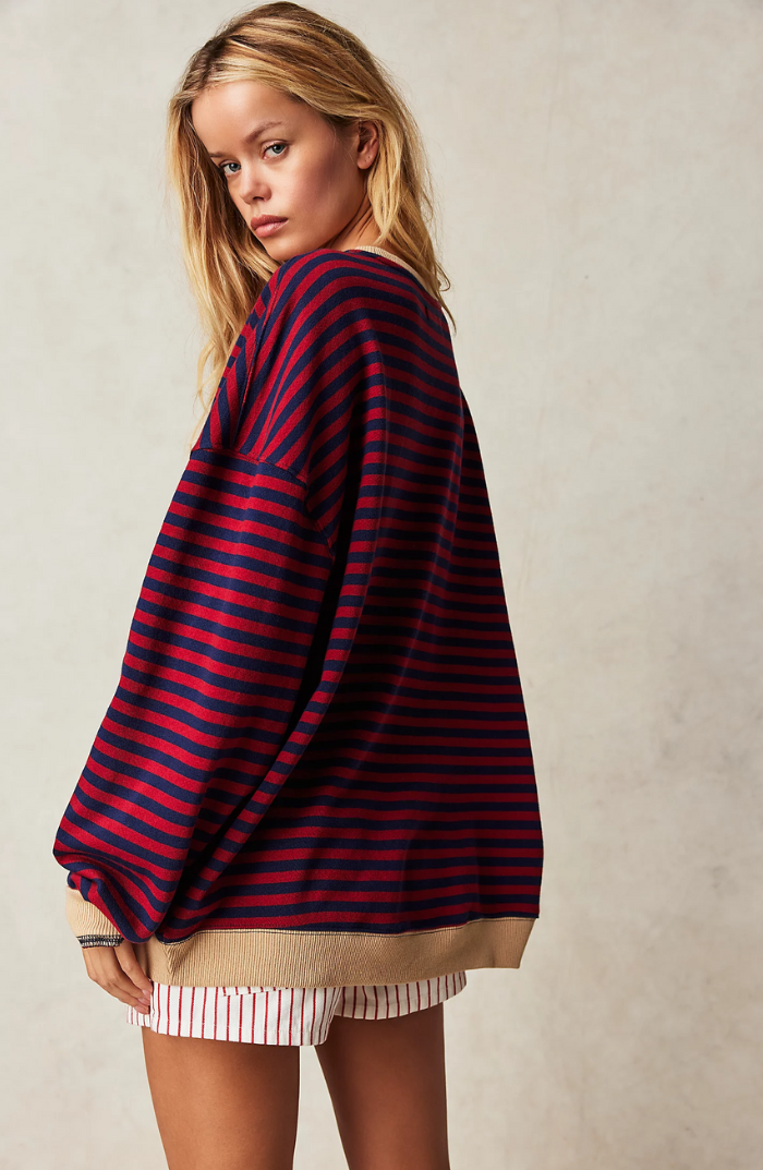 Olivia™ | Striped oversized sweater