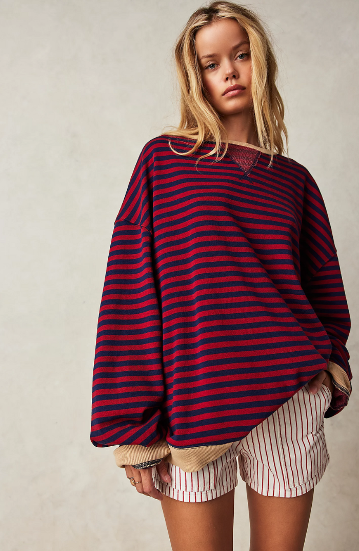 Olivia™ | Striped oversized sweater