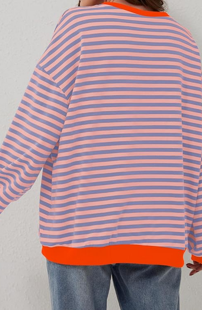 Olivia™ | Striped oversized sweater