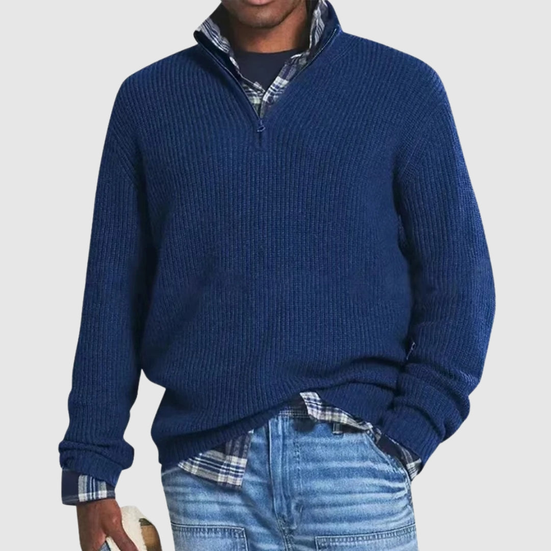 Jacob™ | Men's Refined Sweater with Half Zip