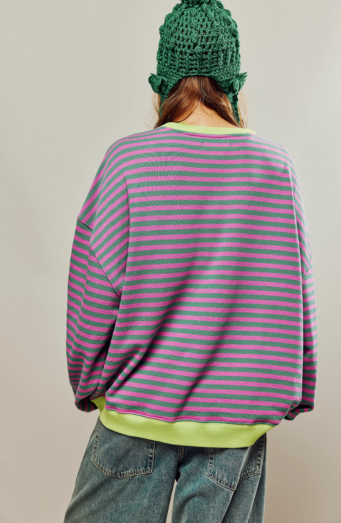 Olivia™ | Striped oversized sweater