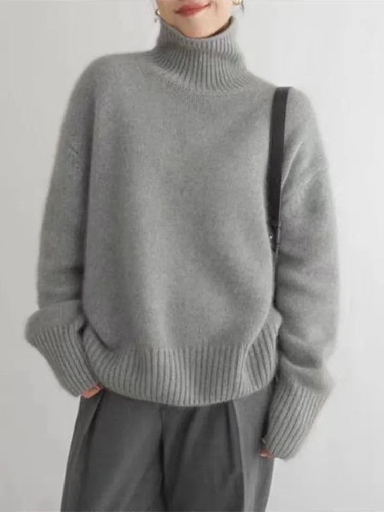 Milena™ - Comfortable knitted and soft turtleneck sweater