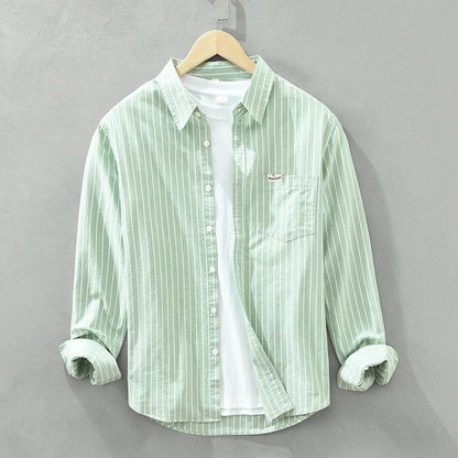 Luca | Striped linen shirt