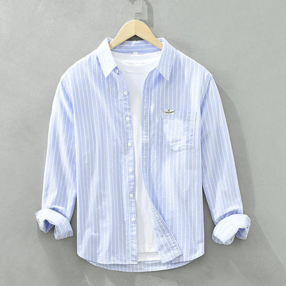 Luca | Striped linen shirt