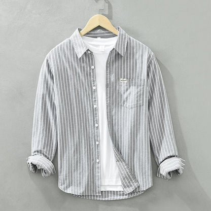 Luca | Striped linen shirt