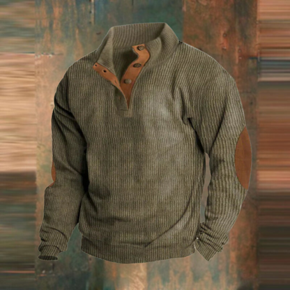 Mason® | Quarter Button Sweater