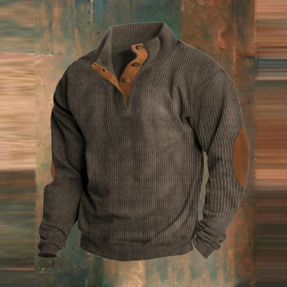 Mason® | Quarter Button Sweater