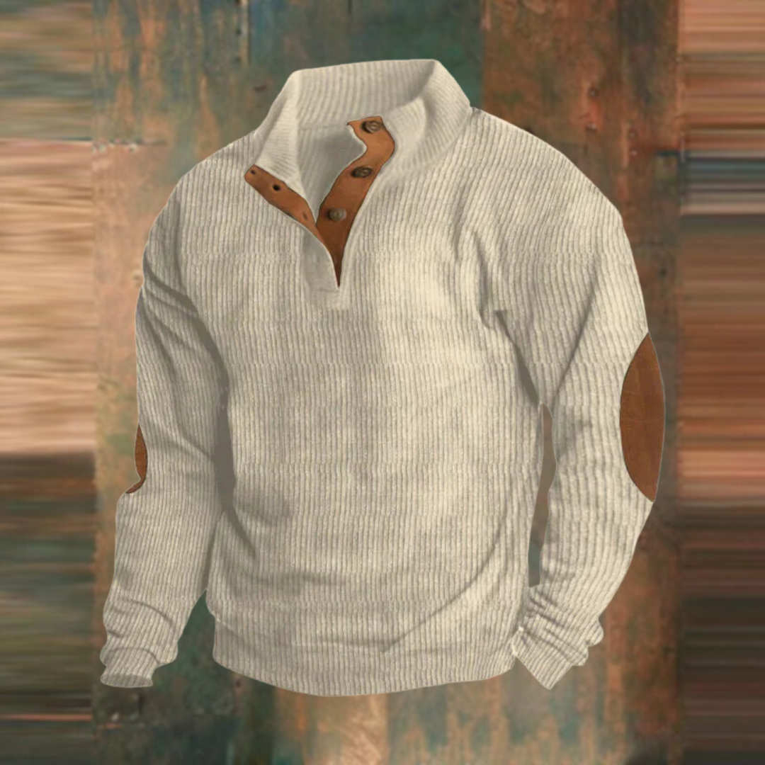 Mason® | Quarter Button Sweater