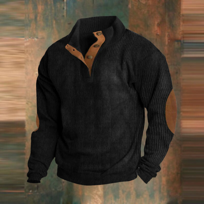 Mason® | Quarter Button Sweater