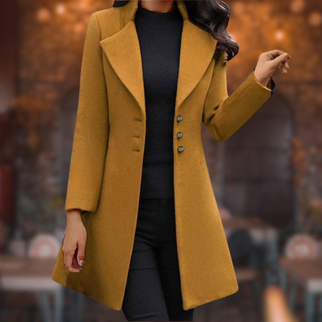 Francesca™ - Elegant Italian Wool Coat