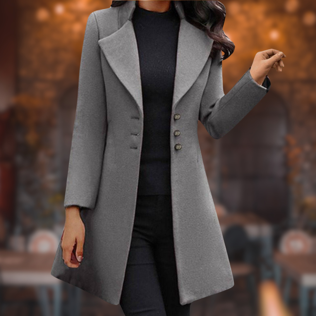 Francesca™ - Elegant Italian Wool Coat