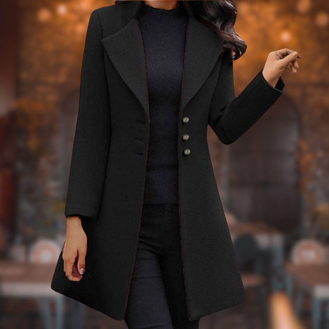 Francesca™ - Elegant Italian Wool Coat